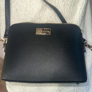 Kate Spade Black Crossbody Bag with Gold Accents